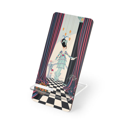 🎭🌹 The Lady Behind The Curtain Mobile Display Stand – Art Deco Fashion Elegance
