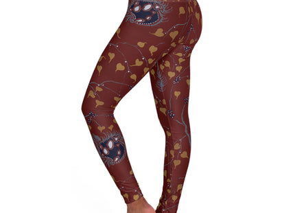 Art Nouveau Flower Pattern by Émile-Alain Séguy High Waisted Yoga Leggings (AOP)