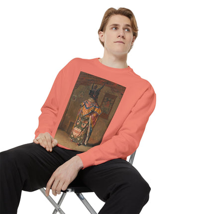 A Buddhist Lama by Vasily Vereshchagin Garment-Dyed Sweatshirt