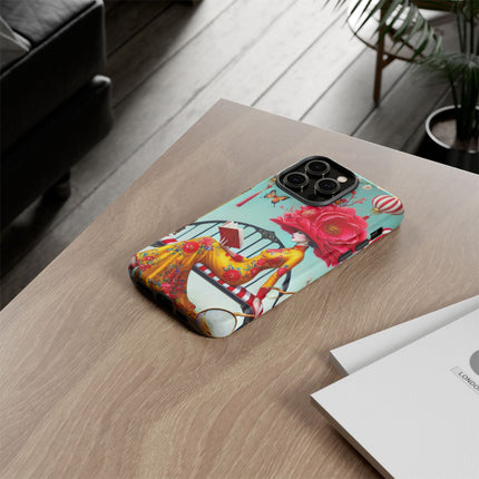 Reading In A Painted Garden Phone Cases