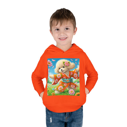 Chrysanthemum Meadow Play Toddler Pullover Fleece Hoodie