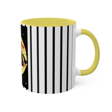 A Witch’s Moonlit Flight Colorful Mugs, 11oz