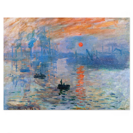 Sunrise by Claude Monet Puzzle (30, 110, 252, 500-Piece)