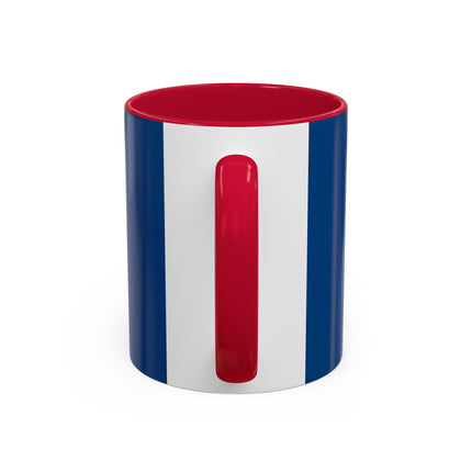 Blue Jay at an Autumn Tea Ceremony Colorful Mugs (11oz, 15oz)