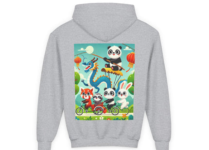 Rolling Along Together Youth Heavy Blend Hooded Sweatshirt