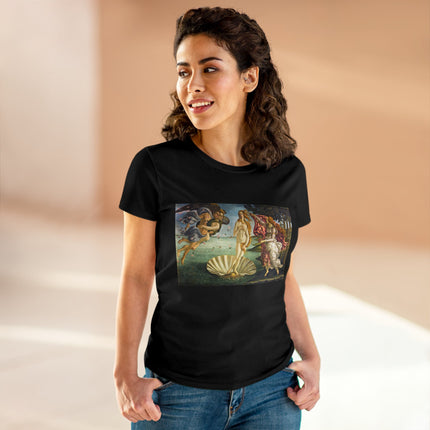 Birth of Venus by Sandro Botticelli Women's Midweight Cotton Tee