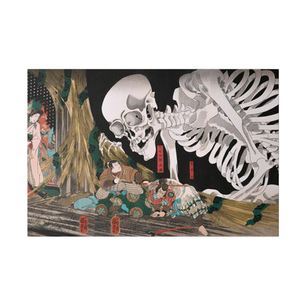 Mitsukuni Defying the Skeleton Spectre by Utagawa Kuniyoshi Matte Canvas, Stretched, 0.75"