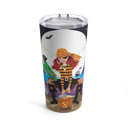 Moonlit Pirate Halloween Tumbler 20oz
