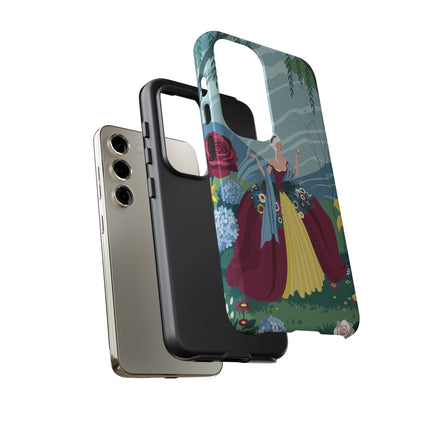 🌹🌿 The Willow Garden Promenade Phone Case – Art Deco Floral Elegance