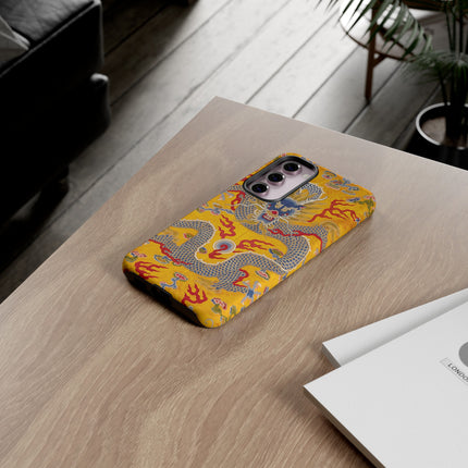 Majestic Dragon Regalia – Imperial 12-Symbol Robe Phone Cases