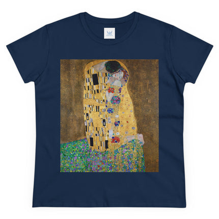 The Kiss by Gustav Klimt Women's Midweight Cotton Tee