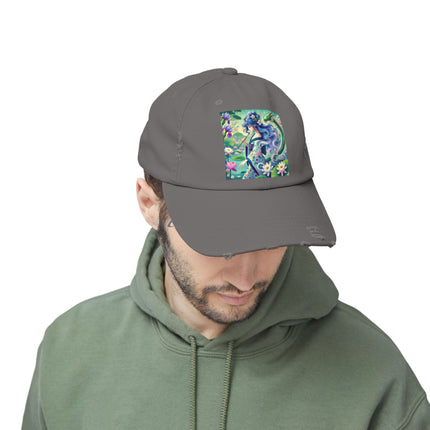 Fairy of the Koi Pond Unisex Distressed Cap