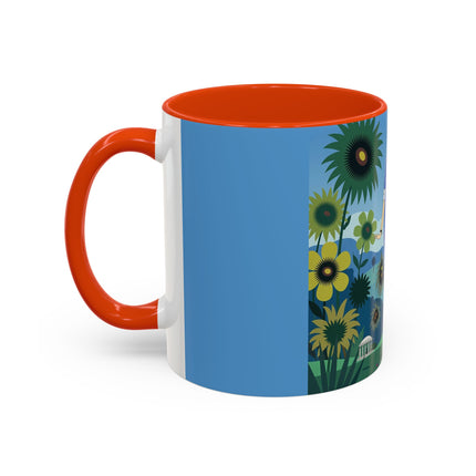 The Secret Language Of Flowers Colorful Mugs – Art Deco Botanical Elegance