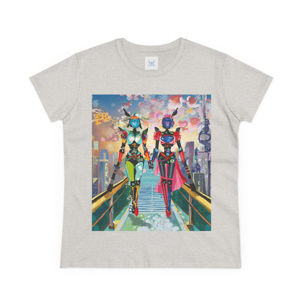Cyber Punk Robot Models Cotton Tee