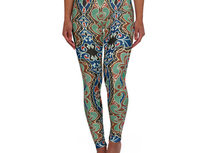 Arabian Ornament by Elizabeth A. Nedwill High Waisted Yoga Leggings (AOP)
