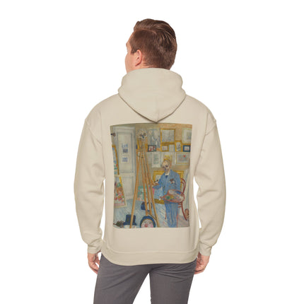 The Skeleton Painter by James Ensor Heavy Blend™ Hooded Sweatshirt