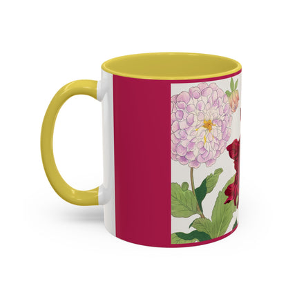 Dahlia Flower by Tanigami Kônan Colorful Mugs (11oz, 15oz)