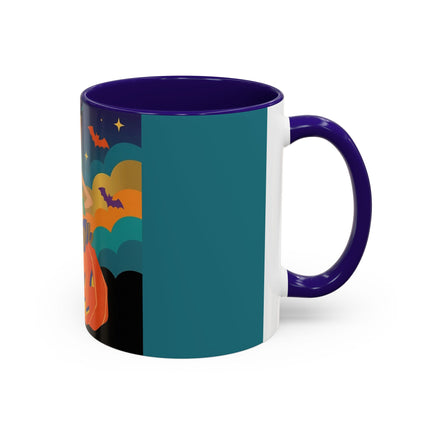 🌙🎃 The Witch Of Crescent Moon Pumpkin Colorful Mug – Colorful Halloween Charm