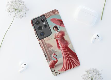 Petals, Porcelain, and Flamingos Phone Cases