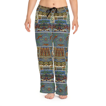Chinois et Japonais by Auguste Racinet Women's Pajama Pants (AOP)