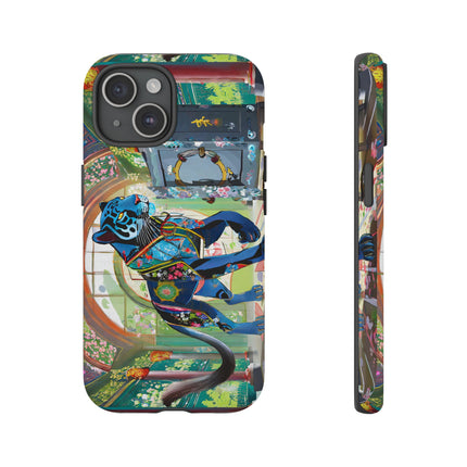 Cyber Panther's Hunt Phone Cases