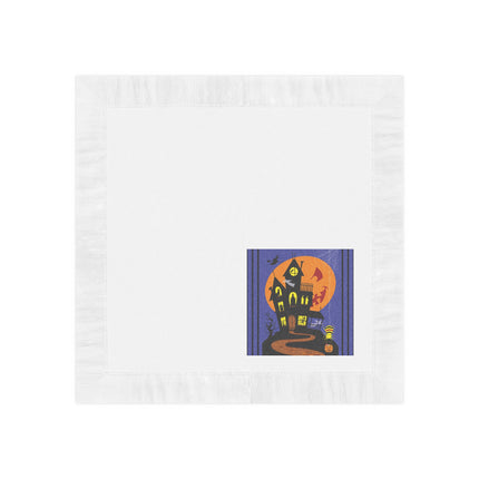 Halloween Night at the Haunted House White Coined Napkins