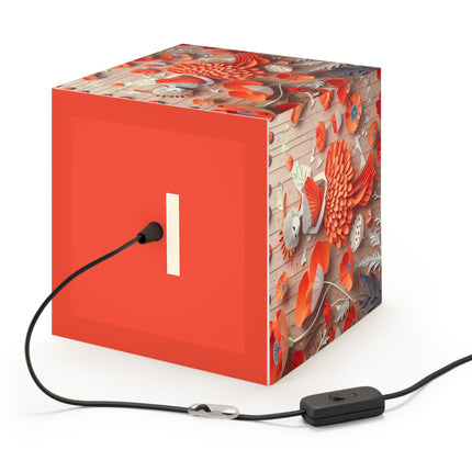 Poppy Fairy Light Cube Lamp