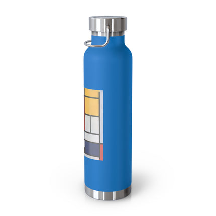 Composition with Red, Yellow, Blue, and Black by Piet Mondrian Copper Vacuum Insulated Bottle, 22oz