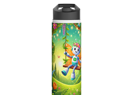 Robot Fairy Stainless Steel Water Bottle, Standard Lid