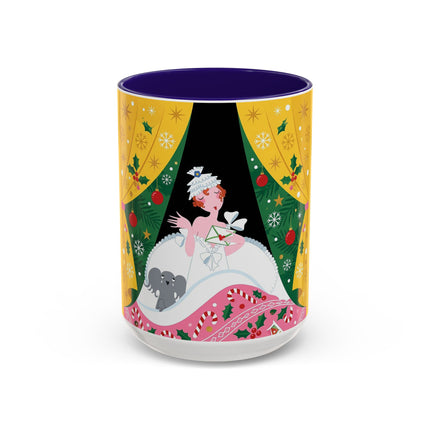 💌🎄 The Christmas Letter Of Holly House Colorful Mug – Whimsical Art Deco Holiday Charm