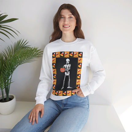Candy Corn Skeleton Unisex Heavy Blend™ Crewneck Sweatshirt