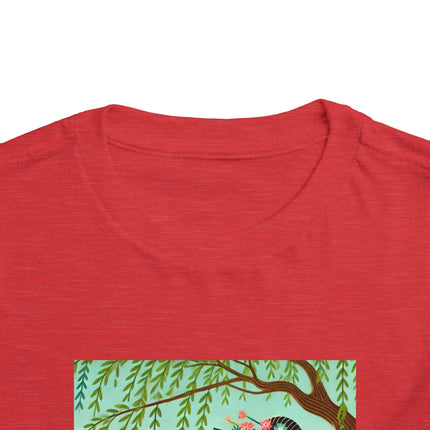 Sparrow Dance Geisha Fairy Toddler Short Sleeve Tee