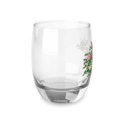 Peonies and Birds by Okamoto Shuki Whiskey Glass