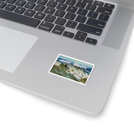 The Wave by Karl Hagemeister Kiss-Cut Stickers (4 Sizes)