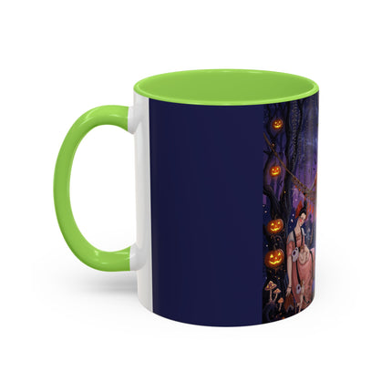 🌙🎃 Moonlit Mischief In The Pumpkin Grove Colorful Mug – Whimsical Halloween Fantasy