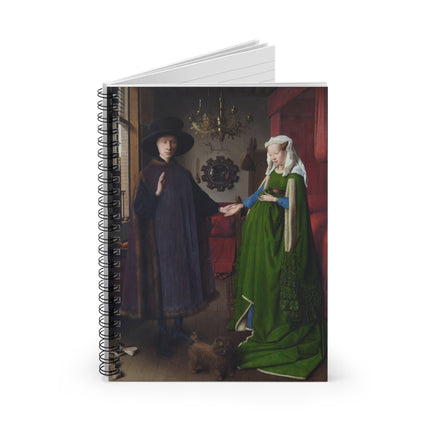 Arnolfini Portrait by Jan Van Eyck Spiral Notebook - Ruled Line