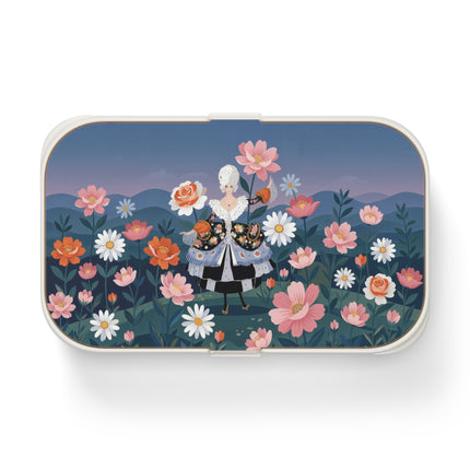 🌸🎀 The Grand Floral Promenade Bento Lunch Box – Art Deco Fashion Fantasy
