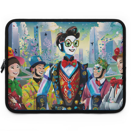 Cyber Punk Robots Laptop Sleeve