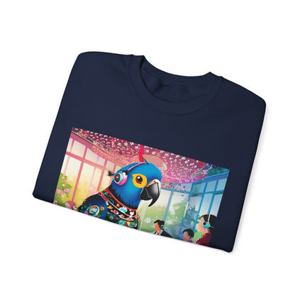 Parrot DJ Unisex Heavy Blend™ Crewneck Sweatshirt