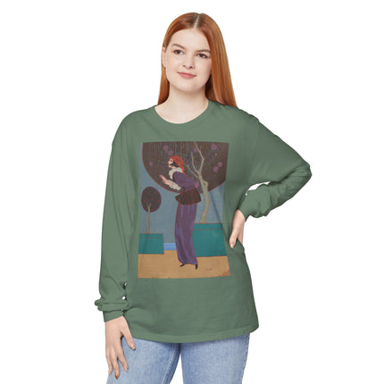 Les Lucioles by Charles Martin Garment-dyed Long Sleeve T-Shirt