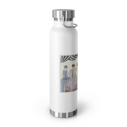 Visez au coeur, belles dames! by George Barbier Copper Vacuum Insulated Bottle, 22oz