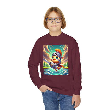 Valiant Duck Youth Crewneck Sweatshirt – Courage, Adventure & Heroic Fun