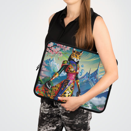 Cyber Cat Glamour Laptop Sleeve