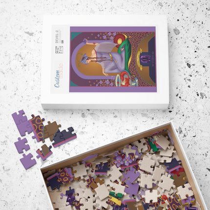 February & Amethyst (from the Gem Series) by Sofia Chiostri Puzzle (30, 110, 252, 500-Piece)