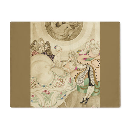 Sur talons rouges (On Red Heels) pl 01 by Gerda Wegener Placemat, 1pc