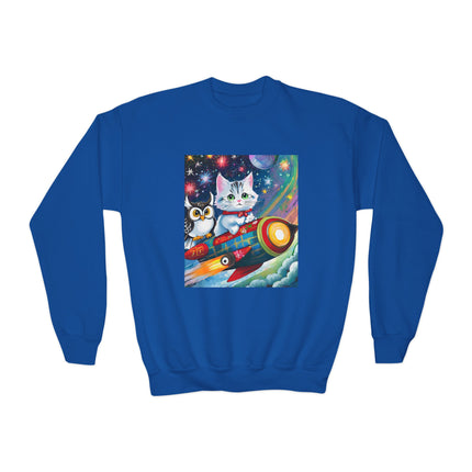 Flight of Fancy Youth Crewneck Sweatshirt – Imagination, Adventure & Cosmic Fun