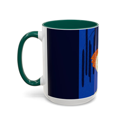 Celestial Melody Colorful Mug (11oz, 15oz) – Musical Grace, Starlit Beauty & Art Deco Elegance