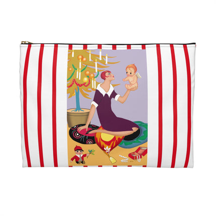 Art Deco Christmas Accessory Pouch