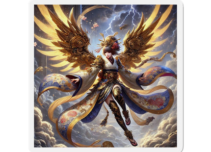 Valkyrie Descending Through Storm Die-Cut Magnets (4 Sizes)
