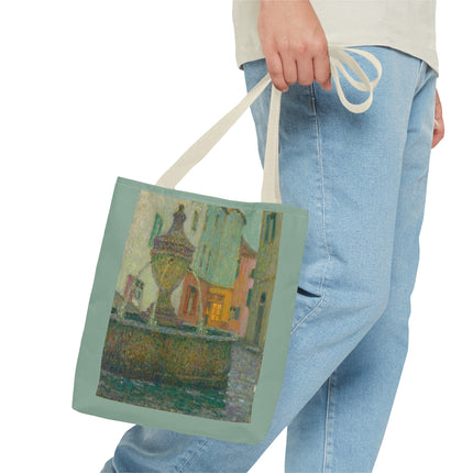 La Fontaine, Saint-Paul De Vence by Henri Le Sidaner Tote Bag (AOP)